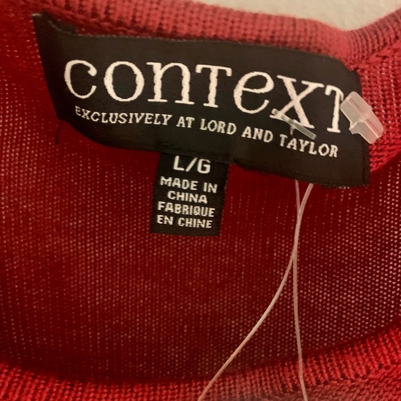 Lord & Taylor Context Long Sleeve Asymmetrical Top - Picture 3 of 3